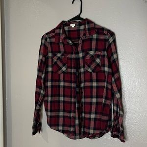 Red, white, and black flannel